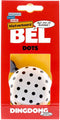 Fietsbel Ding-Dong NietVerkeerd Dots ø60 mm - wit met zwarte stippen