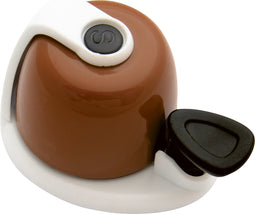 Fietsbel Simson Allure - bruin/wit