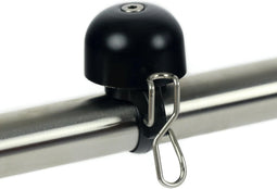 Fietsbel Widek Paperclip mini - zwart (op kaart)