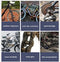 Fietshoes voor 1 of 2 fietsen, fietshoes voor buiten opbergen, 210D nylon, waterdicht, beschermt tegen regen, uv-bescherming voor mountainbike/racefiets, met slotgaten, 200 x 70 x 110 cm