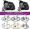 Fietshoes voor 1 of 2 fietsen, fietshoes voor buiten opbergen, 210D nylon, waterdicht, beschermt tegen regen, uv-bescherming voor mountainbike/racefiets, met slotgaten, 200 x 70 x 110 cm