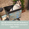 Fietsmand met slot en kliksysteem voor bagagedrager - voordrager The Basky basket design Wild gekleurd