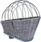 Fietsmand riet - 42/57cm - Voor/achter - Grijs