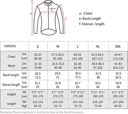 Fietsshirt voor heren met lange mouwen en 3 diepe zakken 6030