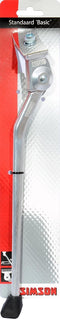 Fietsstandaard Simson Basic brede plaat 28 inch - zilver