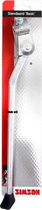 Fietsstandaard Simson Basic brede plaat 28 inch - zilver