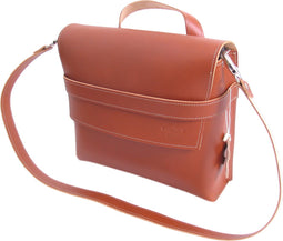 Fietstas Monte Grappa leer 7,5 liter 30 x 10 x 25 cm - brandy