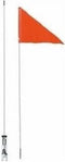 Fietsvlag Icetoolz oranje met fiberglas - deelbare stang 150 cm