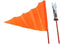 Fietsvlag Icetoolz oranje met fiberglas - deelbare stang 150 cm