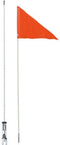 Fietsvlag Icetoolz oranje met fiberglas - deelbare stang 150 cm