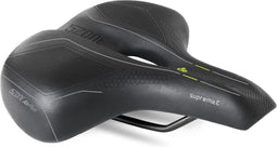 Fietszadel Selle Bassano Suprema 5zone EL City met elastomere demping - zwart