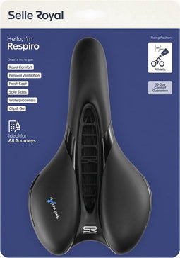 Fietszadel Selle Royal Respiro Athletic - All Journeys - zwart