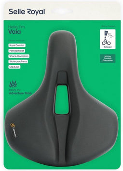 Fietszadel Selle Royal Vaia Relaxed - Adventure Time - zwart
