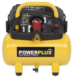 Powerplus POWX1721 - Draagbare olievrije compressor - 6 liter tank - 180 l/m luchtdebiet