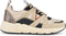 PS Poelman MINION - Dames Sneakers - Suède - Beige Zwart Multi