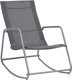 vidaXL - Tuinschommelstoel - 95x54x85 - cm - textileen - taupe