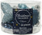 Figuren glas l2b4h4 cm blauw 12st kerst