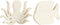 Figuren - Hout - Naturel - 16x11cm - 2 Stuks