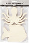 Figuren - Hout - Naturel - 16x11cm - 2 Stuks