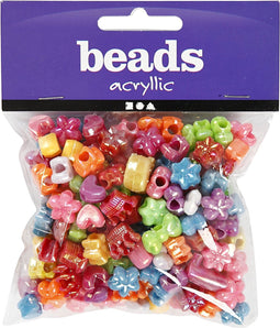 Figuren mix, d: 10 mm, gatgrootte 3 mm, 65 gr, 125ml, circa 190 stuk