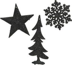 Figuren plc l0.20b10h10 cm zwart a3 kerst