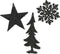 Figuren plc l0.20b10h10 cm zwart a3 kerst