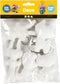 Figuren van textiel met sleutelhanger, h: 6-10 cm, 5 stuks