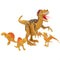 Figurenset Colorbaby 4 Onderdelen Dinosaurussen 23 x 16,5 x 8 cm (6 Stuks)