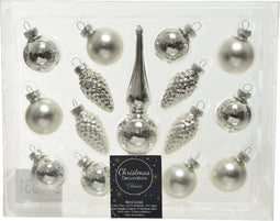Figuur gl mini piek zilver 15st