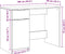 vidaXL - Zwarte - Eiken - Bureau - - - 100x50x75 - cm - - - Gemaakt - van - Bewerkt - Hout