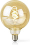 Nedis SmartLife LED Filamentlamp - Wi-Fi - E27 - 360 lm - 4.9 W - Warm tot Koel Wit - 1800 - 6500 K - Glas - Globe