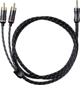 FIIO LR-3.5A Stereo RCA naar 3.5mm Jack-kabel 1.0M Zwart