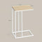 Woltu Bijzettafel Side Table - Metaal Frame en MDF Blad - Licht Eiken - 45 x 25 x 63,5 cm