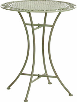 Mica Decorations Provence Bistrotafel - Eettafel - H70 x Ø60 cm - Lichtgroen