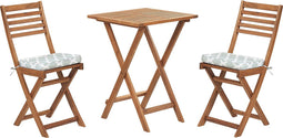 FIJI - Bistroset voor 2 - Lichte houtkleur /Groen - Acaciahout
