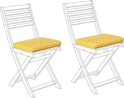 FIJI - Tuinkussen set van 2 - Geel - 29 x 38 cm - Polyester