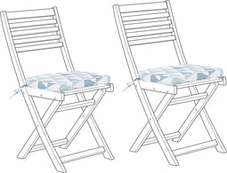 FIJI - Tuinkussen set van 2 - Wit - 29 x 38 cm - Polyester