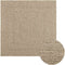 vidaXL - Vloerkleed - ZIZUR - beige - binnen - en - buiten - 120x120 - cm - jute - look