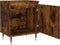 vidaXL - Nachtkastje - 40x30x50 - cm - bewerkt - hout - gerookt - eikenkleurig