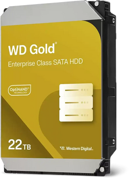 WD Gold 22TB - SATA HDD - 512MB Cache - 291MB/s Lezen/Schrijven