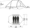 Easy - Camp - Tunneltent - Vega - 300 - Compact - 3-persoons - groen