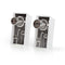 Nedis IEC (Coax) -Connector | Male + Female - Gehoekt | 2 Stuks | Wit