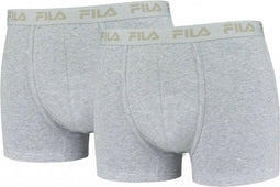 Fila men's boxers 2-pack grey, l