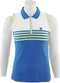 Fila - Polo Knitted - Dames Tennis Polo - M - Blue/yellow/White