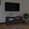 vidaXL - Tv-meubel - met - LED-verlichting - 90x35x40 - cm - bruin - eikenkleur