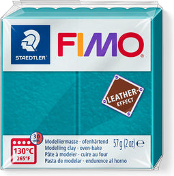 Fimo Effect leather 57 g lagune 8010-369