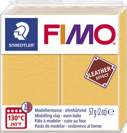 Fimo Effect leather 57 g saffraan geel 8010-109