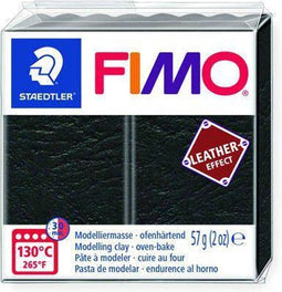 Fimo Effect leather 57 g zwart 8010-909