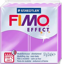 FIMO effect ovenhardende boetseerklei standaard blokje 57 g - neon violet