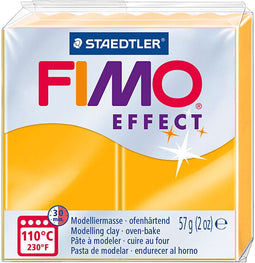 FIMO effect ovenhardende boetseerklei standaard blokje 57 g - neon oranje